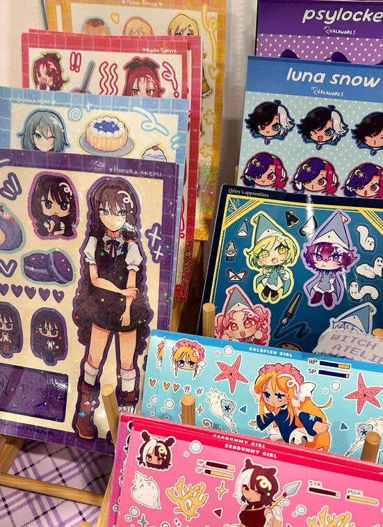 Sticker Sheet Displayed