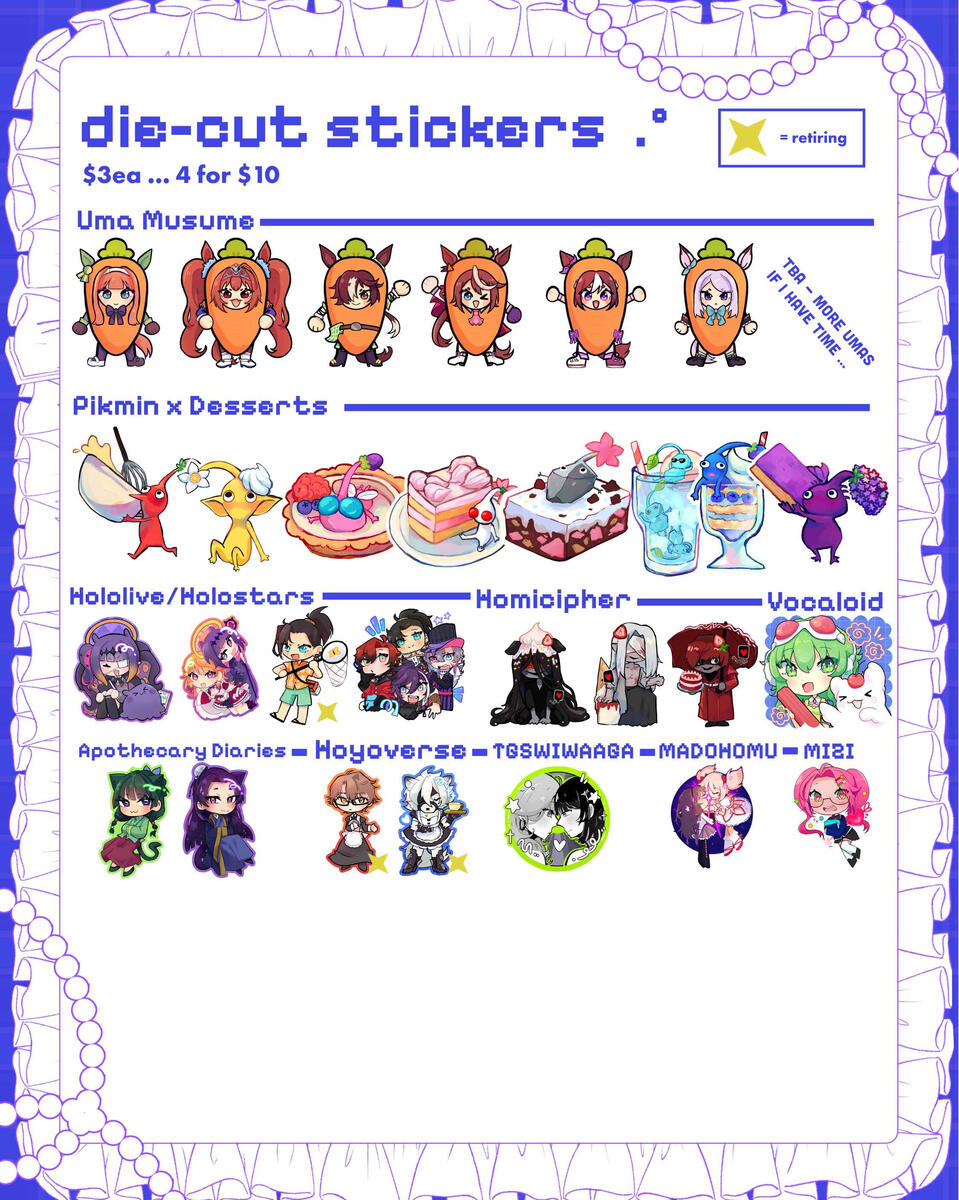 die cut stickers